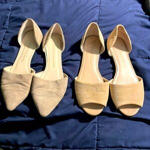 2 for 1 Chinese Laundry Taupe Flats